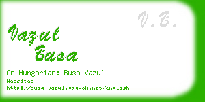 vazul busa business card